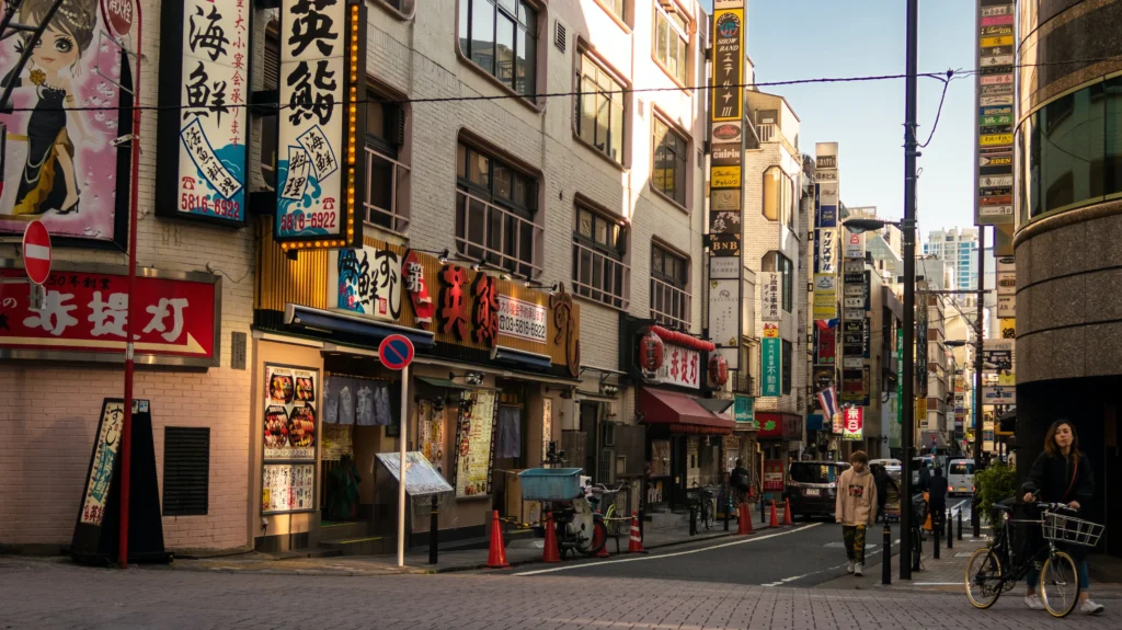 在日本大阪旅游的餐馆